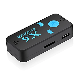 SOAIY Bộ Kết Nối Âm Thanh Xe Ô Tô Bluetooth Car X6 - Hàng Nhập Khẩu