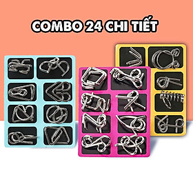 Đồ Chơi Móc Khóa IQ 24 Món Thông Minh – Giúp Trẻ Rèn Luyện Tư Duy, Mở Khóa Cực Hay