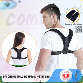 Đai Chống Gù Lưng Nam Nữ, Người Lớn Và Trẻ Em Freesize, Tặng Kèm 2 Miếng Trợ Lực - Hàng Nhập Khẩu 