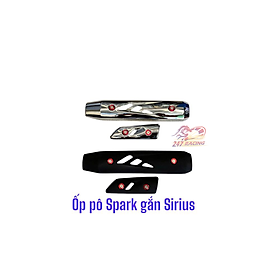 Ốp Pô Spark INOX gắn SIRIUS và sơn tĩnh điện tặng kèm long đền Đỏ ốc inox hàng chất lượng có bảo hành
