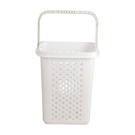 Giỏ Đựng Đồ Đa Năng Có Bánh Xe Màu Trắng 50X37X64 Cm | Index Living Mall | Nội Thất Thái Lan