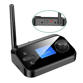 SOAIY Bộ Thu Phát Âm Thanh Bluetooth 5.0 C41 (Hỗ Trợ Cổng Optical) - Hàng Nhập Khẩu
