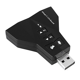 USB to Sound 3D Virtual 7.1 4 cổng - Hàng Nhập Khẩu