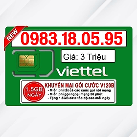 Sim Viettel số đẹp - Hàng chính hãng - 0983.18.05.95