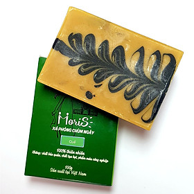 Xà Phòng Chùm Ngây Moris Handmade - 100% Từ Thiên Nhiên, Làm Sạch Sâu, Nuôi Dưỡng Da, An Toàn - Xà Bông chùm ngây - Moringa Soap (100gr). Tặng kèm túi lưới tạo bọt
