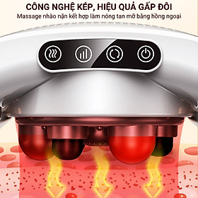 Máy Massage Bụng TQ-109, Máy tan  Mỡ Bụng, Đai Massage tan Mỡ Bụng Tích Hợp Xoay Đá Nóng Kết hợp Làm Nóng Hồng Ngoại