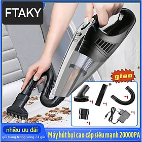 Máy Hút Bụi Thông Minh Cầm Tay Không Dây FTAKY Lực Hút Mạnh Mẽ 20000PA Chức Năng Hút Bụi Khô Và Ướt - Máy Hút Bụi Ô Tô, Máy Hút Bụi Gia Đình - Hàng Chính Hãng