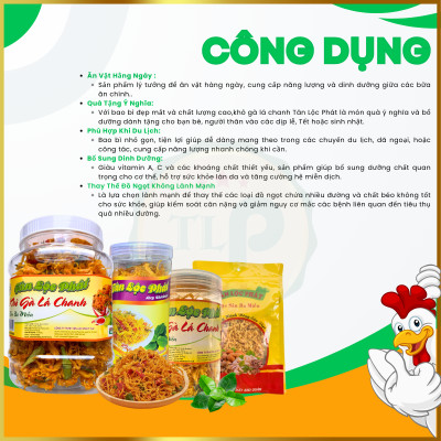 KHÔ GÀ LÁ CHANH TÂN LỘC PHÁT HŨ 500G
