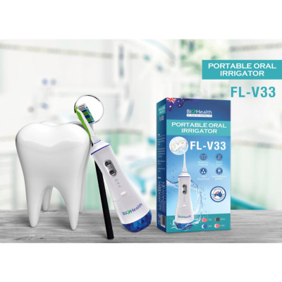 Tăm Nước Biohealth FLV33 Kèm 4 Đầu Xịt Giúp Làm Sạch Răng Nướu, Giảm Viêm Lợi, Sâu Răng