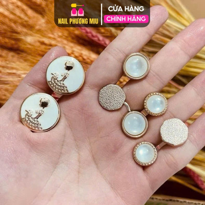 Bộ Tách Ngón Chân Tay Lẻ Ngọc Trai Cao Cấp Túi 8 Chiếc Làm Nail Sang Chảnh, Đế Silicon Đàn Hồi Tốt, Siêu Mềm Mịn Dễ Vệ Sinh