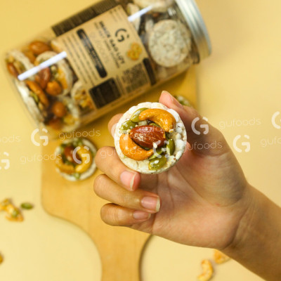 Snack gạo lứt phủ granola siêu hạt GUfoods - Bữa ăn nhẹ tiện lợi, Giàu dinh dưỡng, Ăn vặt healthy, Eat clean, Thuần chay