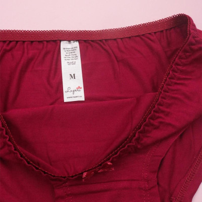 Quần Lót Nữ Cotton Nhập Khẩu Cạp Cao LUPERI LU3QL75 Dáng Hipster Mềm Mịn, Co Giãn, Không Lằn Mông, Kháng Khuẩn, Khử Mùi Tốt