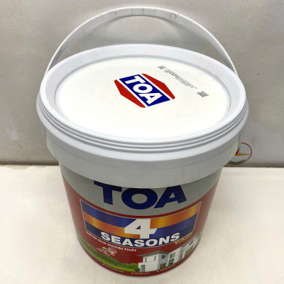 Sơn nước ngoại thất cao cấp TOA 4 Seasons Satin Glo siêu bóng màu xám 8257 _ 5L