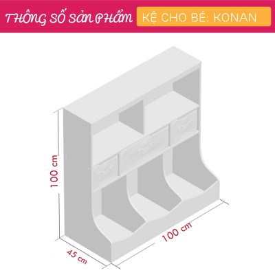 Kệ để đồ chơi cho bé SMLIFE Konan