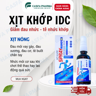 Xịt khớp SPRAY NANO IDC, hộp 50ml