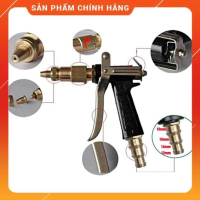️ Bộ dây vòi xịt nước rửa xe, tưới cây , tăng áp 3 lần, loại 3m, 5m 206236Cđầu đồng, cút+ túi đựng bút