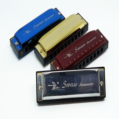 Kèn Harmonica Swan 10 lỗ Diatonic SW1020 Key C