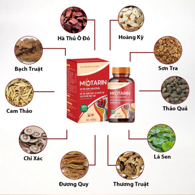 Combo 2 Hộp Thảo Dược Mỡ Máu Cao Motarin hỗ trợ điều trị Mỡ Máu