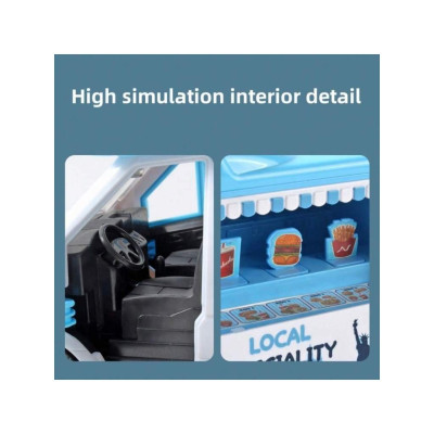 TOYSTAR - 666-02P Mô hình xe đồ ăn nhanh tỉ lệ 1:14 (KT 28x9.6x13.8cm)