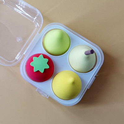 Combo 4 món mút tán phấn  cao cấp hình  trái cây giọt nước , tán phấn siêu mềm mại hình giọt nước , có độ đàn hồi cao , dẻo ,không bị biến dạng ,nhiều màu sắc cute xinh xắn đáng yêu