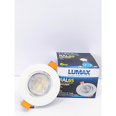 ĐÈN ÂM TRẦN LUMAX#RAL65/W-6LED/6.5K/36D