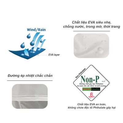 ÁO MƯA BALO EVA TRẺ EM