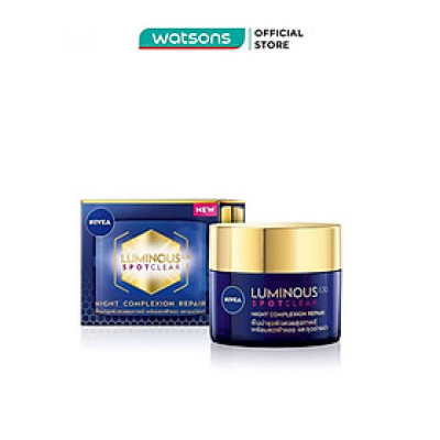 Kem Dưỡng Đêm Nivea Luminous 630 Spotclear Night Complexion Repair 50ml