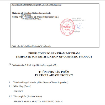 Kem dưỡng làm trắng giữ ẩm chống lão hóa da 50ml- Alpha Arbutin Whitening 5%