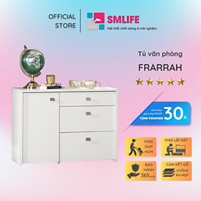 Tủ để tài liệu bằng gỗ thiết kế hiện đại kiểu dáng nhỏ gọn SMLIFE Frarrah
