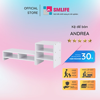 Kệ sách gỗ để bàn kệ sách mini SMLIFE Andrea