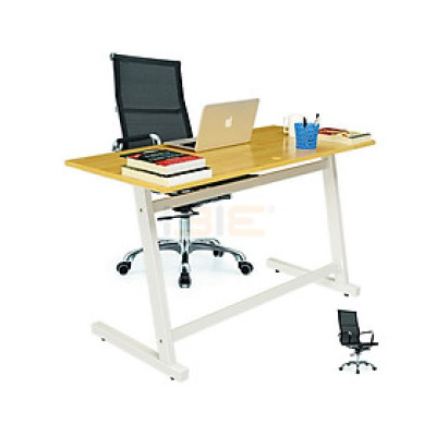 Bộ Bàn Rec-Z Trắng Và Ghế Đen IBIE IB16A