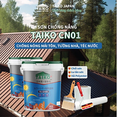 Sơn Chống Nóng Taiko CN01 / Sử Lý Bề Mặt Tường Nhà, Mái Tôn, Kim Loại Tấm Lợp Fibro
