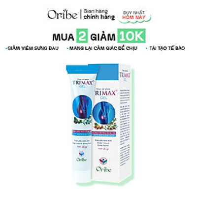Gel Bôi Trĩ Giúp Co Búi Trĩ, Hỗ Trợ Giảm Sưng Đỏ Và Ngứa Rát Hậu Môn Do Trĩ Trimaxgel 20g - Nguyên Liệu Nhập Khẩu Từ Châu Âu
