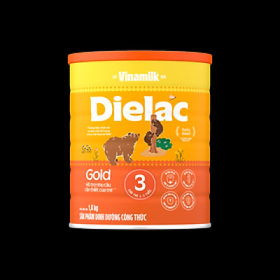 Sữa Bột Vinamilk Dielac Alpha Gold IQ Step 3 Dành Cho Bé Từ 1-2 Tuổi - Hộp Thiếc 1,5kg
