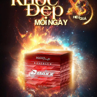 DMAXX thức uống bổ sung vitamin năng lượng không đường DAMODE 49 gói màu đỏ mỗi gói 2,2gr