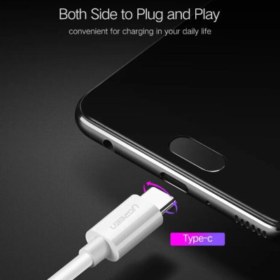 Ugreen UG40887US253TK 0.5M 5A màu Trắng Dây USB sang USB Type-C vỏ ABS - HÀNG CHÍNH HÃNG