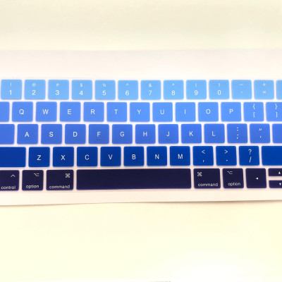 Miếng phủ bảo vệ bàn phím cho Macbook bằng Silicon chống nước, chống bụi bẩn màu Gradient
