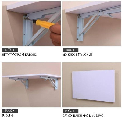 Bàn treo tường gấp gọn thông minh - Nội thất láp ráp 