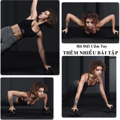 Dụng Cụ Tập Chống Đẩy Cầm Tay Màu Đen Chính Hãng Amalife - Dụng Cụ Hít Đất Cầm Tay Cao Cấp Bằng Thép Cứng Đen Huyền Bí