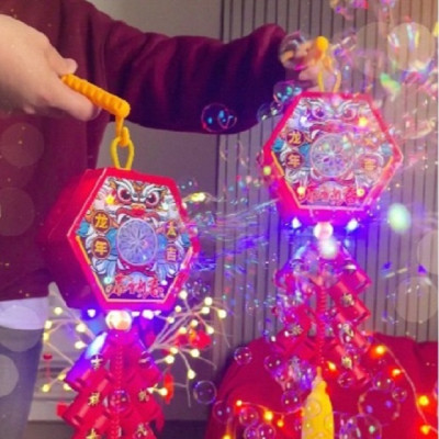 Máy Thổi Bong Bóng Tự Động Có Đèn Led Kèm Nhạc Trang Trí Khuấy Động Không Khí Ngày Lễ, Tết LOẠI LỚN 16 LỖ
