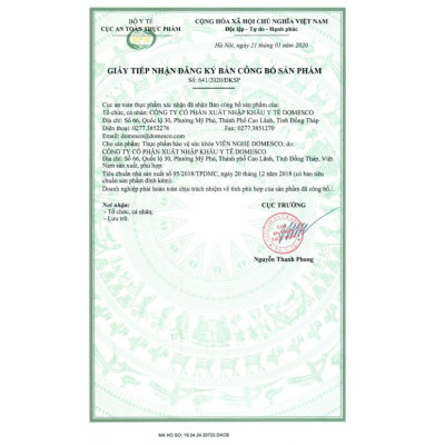 Combo 2 Chai Viên uống giảm đau dạ dày, tăng đề kháng, ngừa ung thư Viên Nghệ DOMESCO - Hộp 180 viên