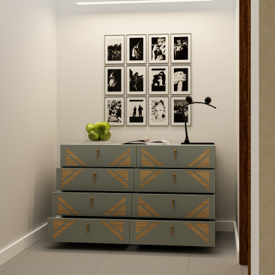 [Happy Home Furniture] CHARIS, Tủ lưu trữ 8 ngăn kéo, 128cm x 45cm x 78cm ( DxRxC), THK_119