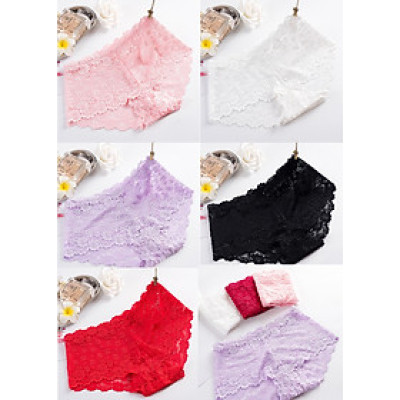 Combo 5 quần lót ren nữ cao cấp gợi cảm dáng quần bản lớn mặc váy không lo hằn