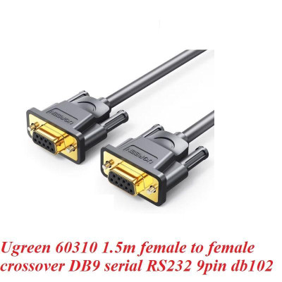 Ugreen UG60310DB102TK 1.5M Màu Xám Cáp tín hiệu nối dài COM RS232 2 đầu âm dài 1.5M - HÀNG CHÍNH HÃNG