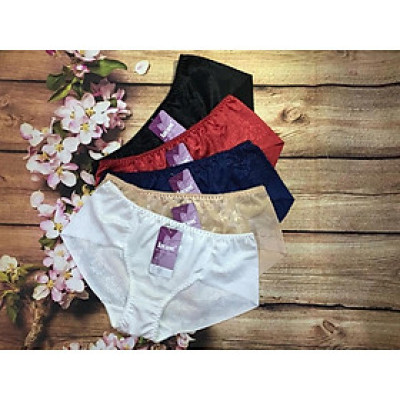 Combo 5 Quần Lót Nữ Gấm Hoa Cao Cấp Locust 045 – Co Giãn 4 Chiều, Viền Phẳng, 5 Màu Sang Trọng
