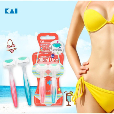 Set 2 dao cạo Thân Nhựa Kai Bikini Line Razor 4901331011641