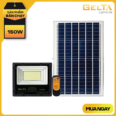 Đèn led pha năng lượng mặt trời Gelta FLE150B