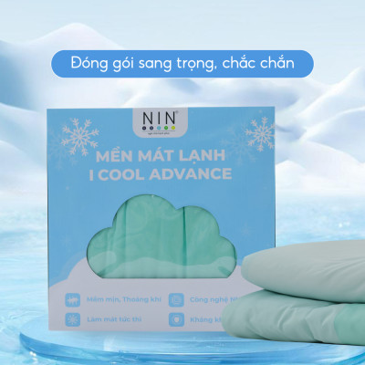 [CHĂN HÈ MÁT LẠNH] Mền lạnh I Cool Advance NIN House NM8036 2mx2m2 | Chăn chần bông Ice Silk lạnh như tencel, Chăn điều hoà nhiều độ