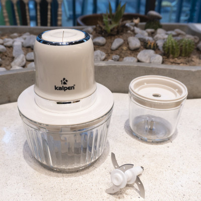 Máy xay thịt 2 cối đa năng Kalpen S1 dung tích 2L, công suất 600W - Hàng chính hãng