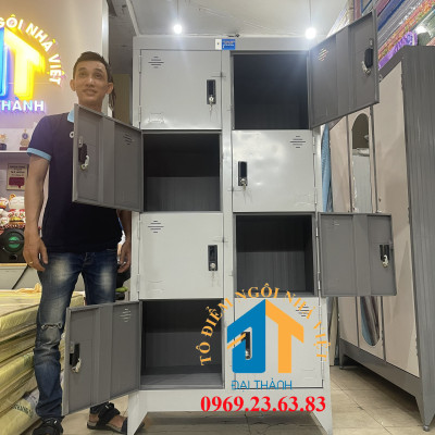 Tủ hồ sơ văn phòng 8 cửa Đại Thành cao 1m8 ngang 90cm giá rẻ